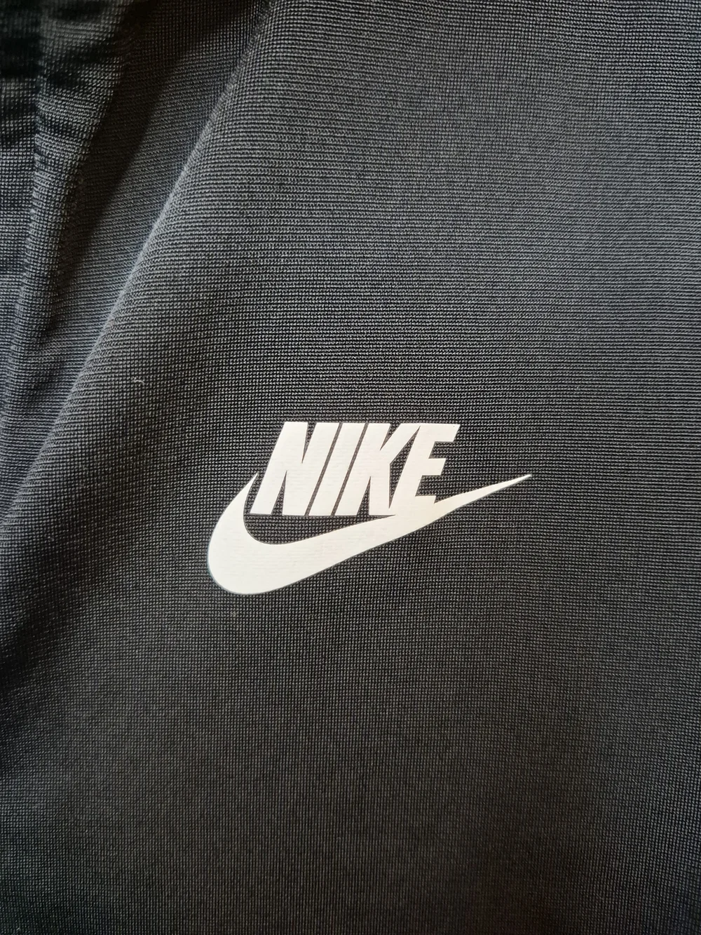 Nike Black Full-Zip Kids (Unisex) Jacket with White Swoosh - Picture 3 of 7
